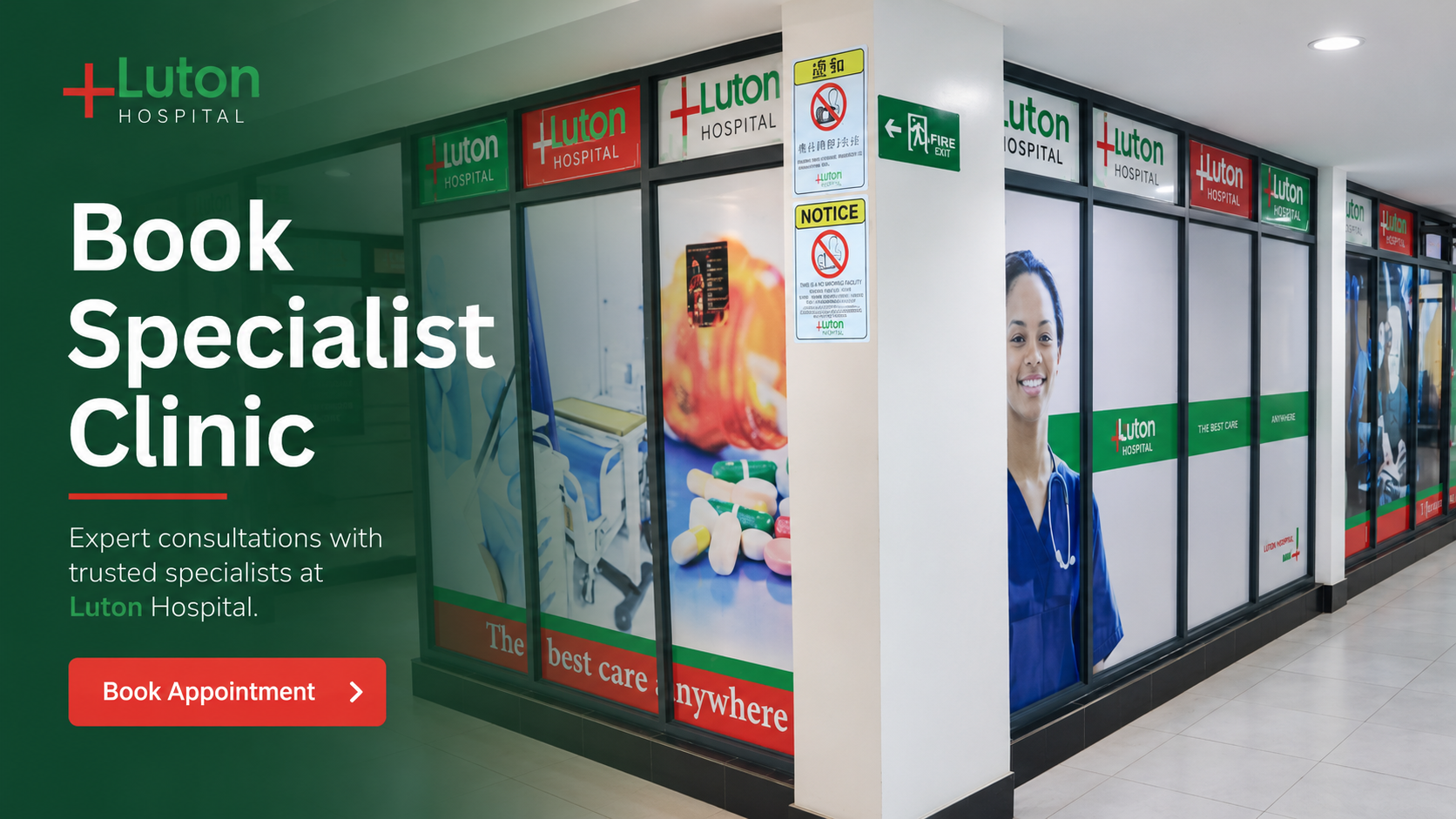 ENT clinic services at Luton Hospital